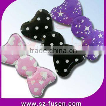 bow shape magic tape hair clip with different pattern