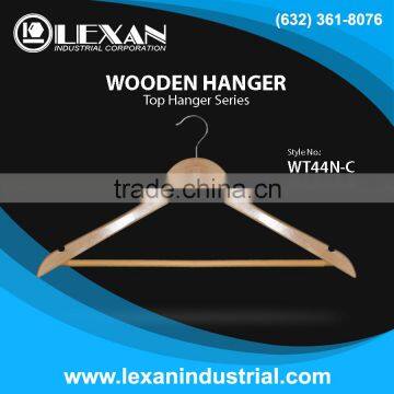 WT44N-C - 17" Wooden Hangers for Tops, Shirt, Blouse, Jacket, Blazer, Coat (Philippines)