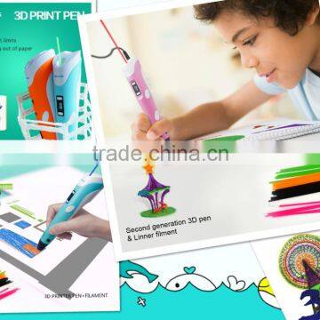 dewang 3d pen birthday gift best toys for kids, 3d printer 3d drawing pen with lcd screen