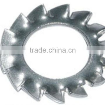 Steel galvanised external tooth washer