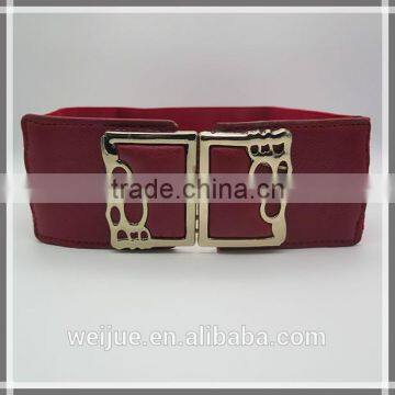 Retro elastic belt for women