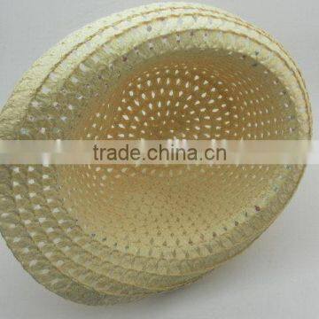 2015 most popular creative hotsell cheap handmade paper straw children hat