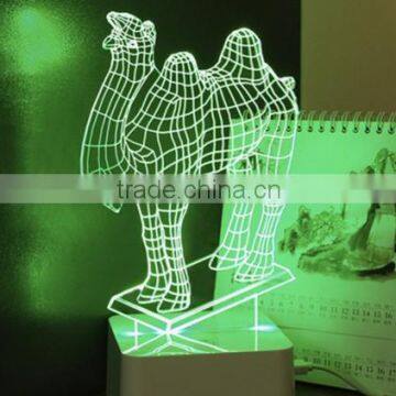 697-Camel 3d Shaping Lamp Art Decor Desk Light Led Night Light Led Energetic Saving Lamp photo-3