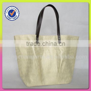 big tote style bag with paper straw ladies shopping handbags