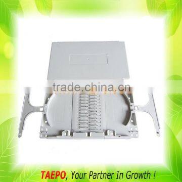 Fiber optic splice tray splice box