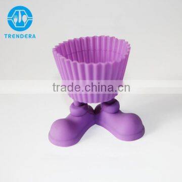 Cute silicone foot shaped cake mold