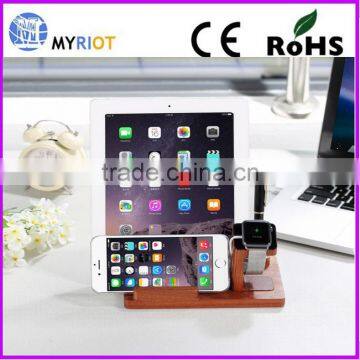 Phone Holder Charger Holders Bamboo Wooden Charger Holder Stands for Apple