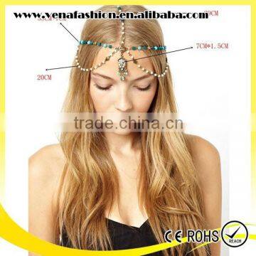 Nickle Free Boho Style Small Moq Jewelry Head Chain Headband photo-2