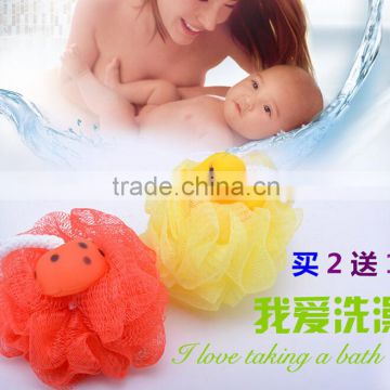 New arrival custom bath ball scrub plush balls for kids