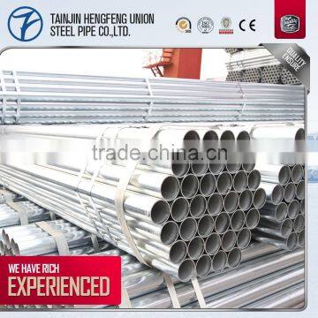 ERW pre-galvanized carbon steel pipe for food equipment