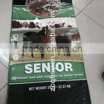 20kg BOPP laminated PP woven horse feed bag