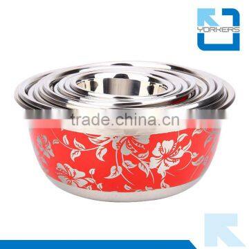 Color Engraved Stainless Steel Kitchen Utensils Bowls photo-2