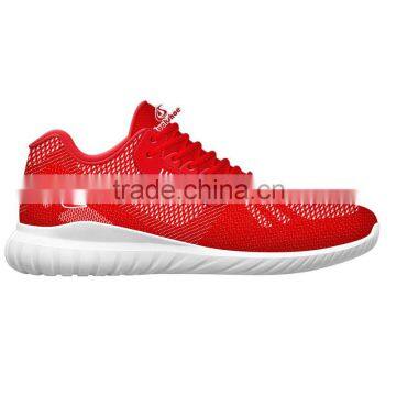 Top Sale Red Flyknit Running Sport Shoe , Comfortable Flyknit Running Shoe, Good Price Sport Running Shoe photo-2