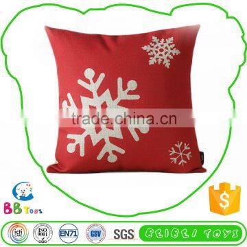 Icti Audit Hot Quality Plush Snowflake Embroidered Pillow