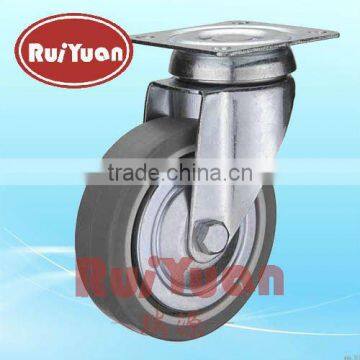 European type indoor TPR top plate swivel caster