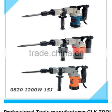 power tools breaker hammer in electric demolition hammer/drill hammer/jackhammer GLK-0820