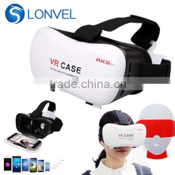 4.7''- 6.1" Phone 3D VR Box with Virtual Reality Glasses Cardboard Movie Game