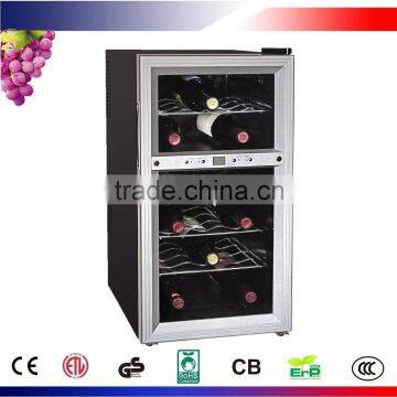 18 Bottles Thermoelectric Dual Zone Wine Cooler / CW-52ADT