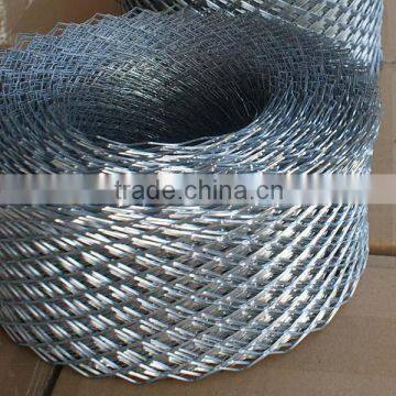 Galvanized expanded coil mesh