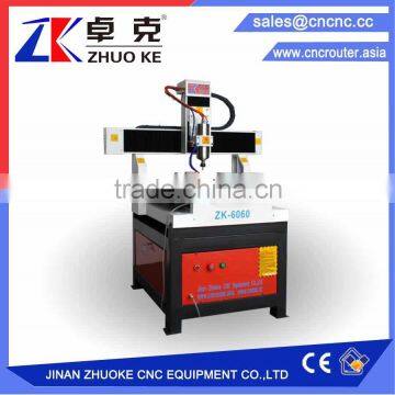 Cheap Small Size 4 Axis Aluminum Copper CNC Router Machine ZK-6060 600*600MM With 2.2KW Water Cooling Spindle Of Mach3 Control
