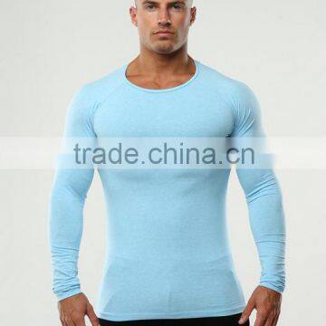 Custom men's t shirt long sleeve dri fit shirts wholesale