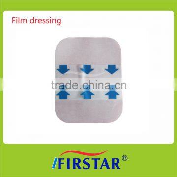 Waterproof and breathable film dressing for wound area