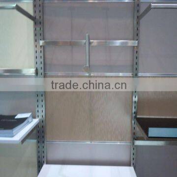 DIY Stainless Steel Risplay Rack ,Wall Mounted With MDF Back Panel photo-4