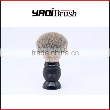 Black Wet Shaving brush with badger hair knot