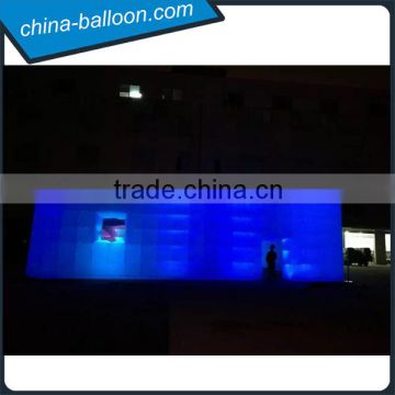 Huge size cube tent with LED/inflatable LED photo tent for booth for display