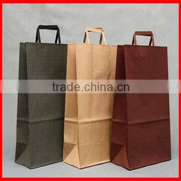 Popular High Quality Kraft Different Types Of Paper Bags With Handles Wholesale