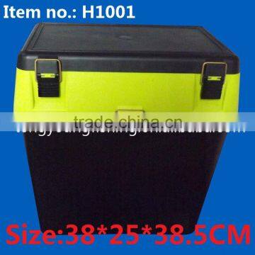 H1001 38*25*38.5CM Plastic Fishing Seat Box Transparent Tool Box photo-3