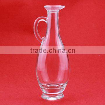 Cheap good quality handmade wine 500ml bottles apple shape beverage bottle barrel glass bottles