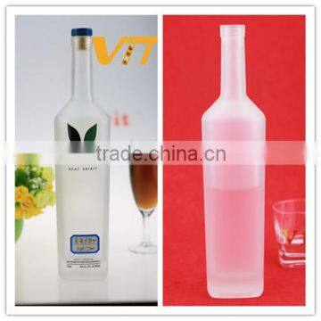 Nice printing froster bottle 600ml juice glass bottle juice glass bottle