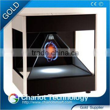 Hot! 2016 Chariot 3d hologram display box, display equipment, showcase, pyramid on sale.