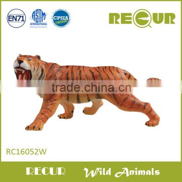 RECUR plastic toy baby toy fashion toy plastic tiger wild animal toy for kids