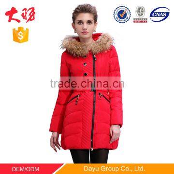 Ladies fancy long coat souvenir jacket women winter down jacket china