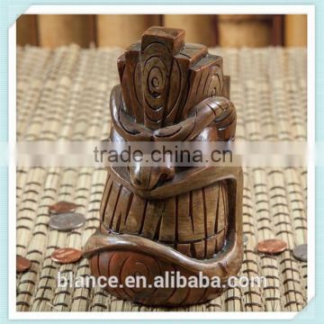 Resin Fatutu Planet Tiki Figurine Coin Bank