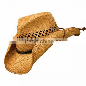 Yellow raffia straw hats for sale