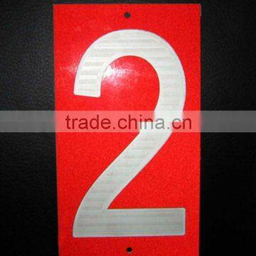 Reflective Numbers Stickers