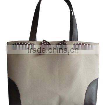 Beautiful 600D Polyester Leather Tote Style Handbag for Ladies photo-2