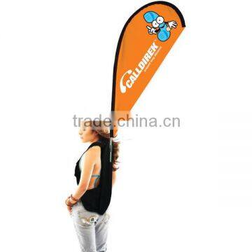 outdoor walking advertising customized flag