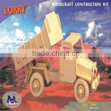 Puzzled, Inc. 3D Natural Wood Puzzle - Lorry