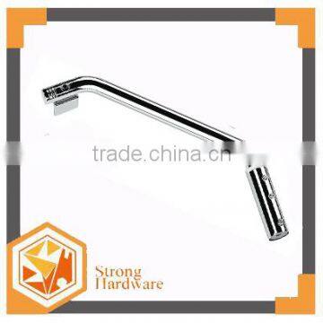 Stainless steel glass door knighthead ,Bathroom bend knighthead, sliding glass shower door handle with Bathroom pull bar