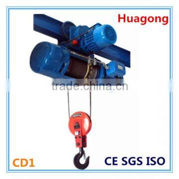 Wire rope Type and Electric Power Source electric winch hoist