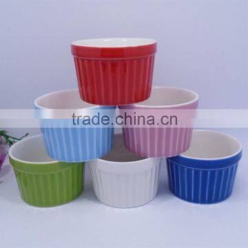 Cheap colorful mini cearmic baking cup