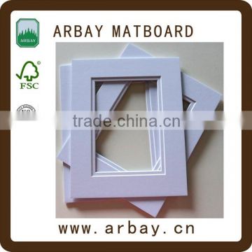 Wholesale precut 8x10" acid free paper photo frame cardboard