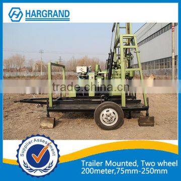Hot Sale Trailer Mounted Water Well Drilling Rig photo-6