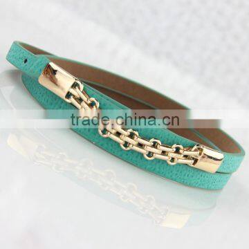 version of the genuine leather belt, thin belt, chain belt female decorative belts