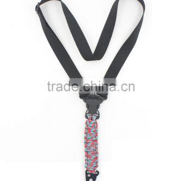 One point paracord rifle sling, 1" steel HK snap