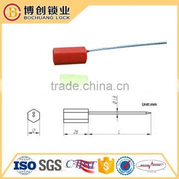 Metal Lock Head Gavanized Wire Cable Seal With 1.8mm Diameter